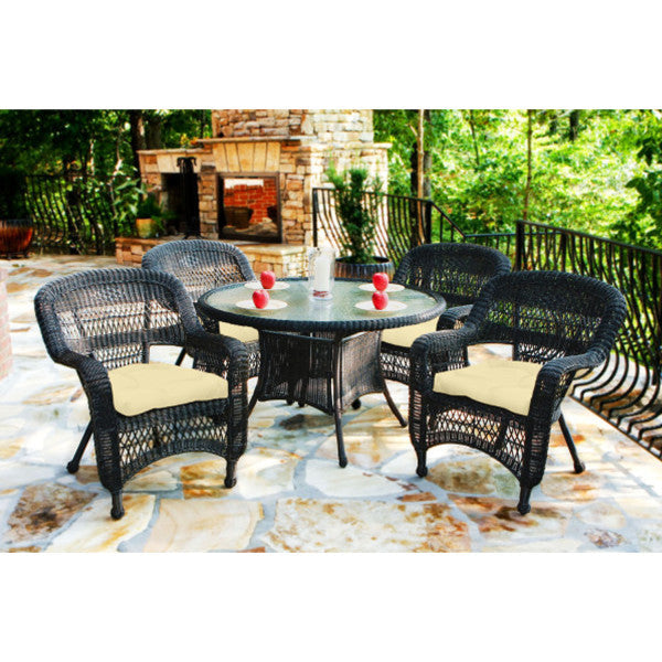 Tortuga Outdoor Portside 5Pc Dining Set (4 chairs, 48" dining table)