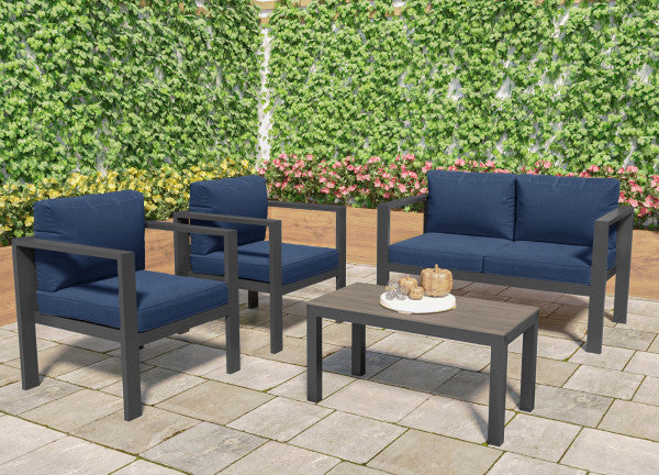 Tortuga Outdoor Lakeview Modern 4pc Conversation Set