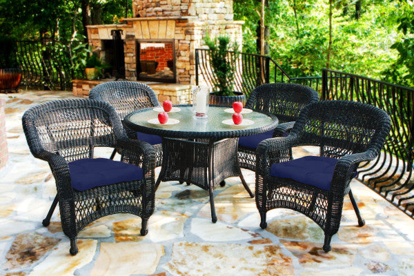 Tortuga Outdoor Portside 5Pc Dining Set (4 chairs, 48" dining table)