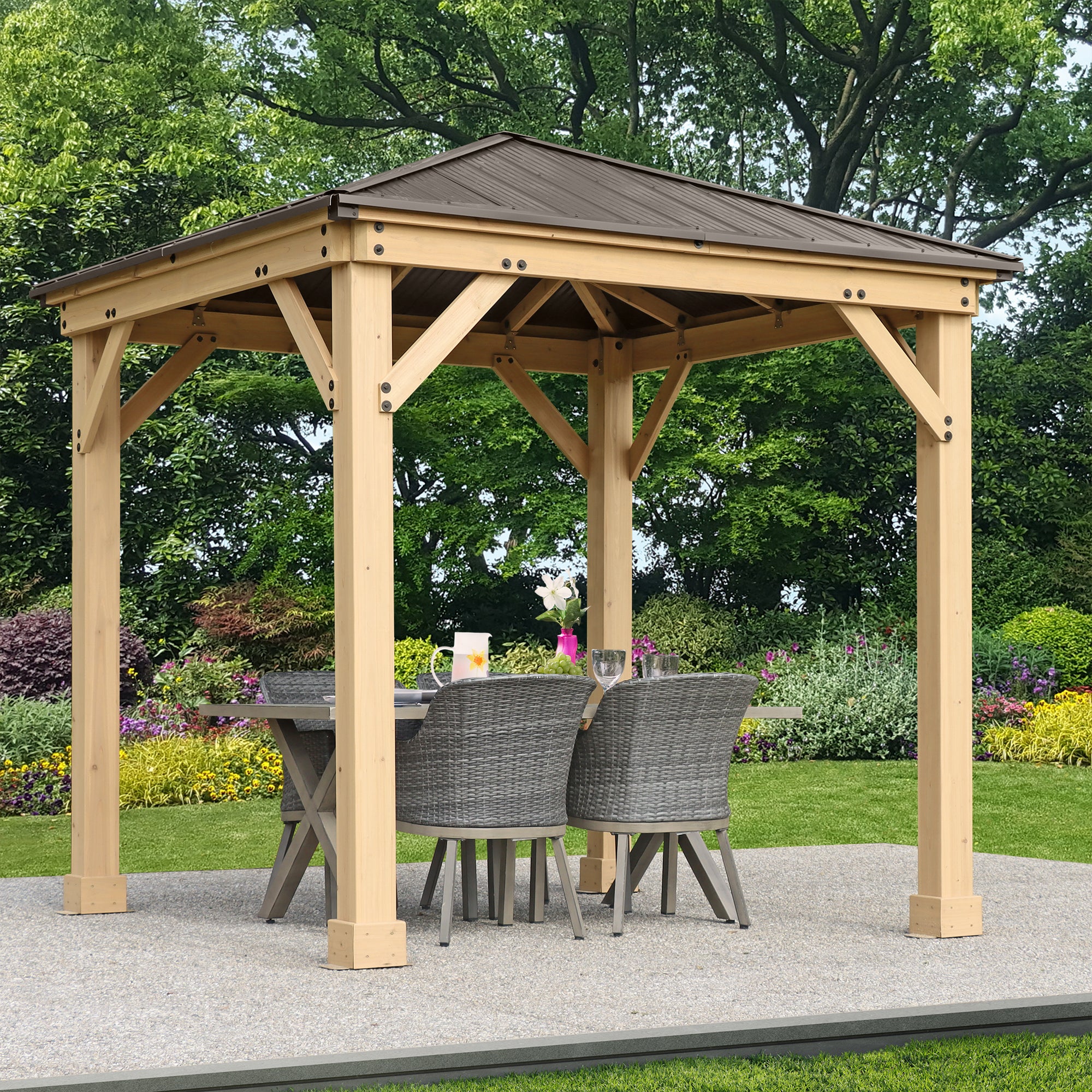 Yardistry 8 x 8 Meridian Gazebo