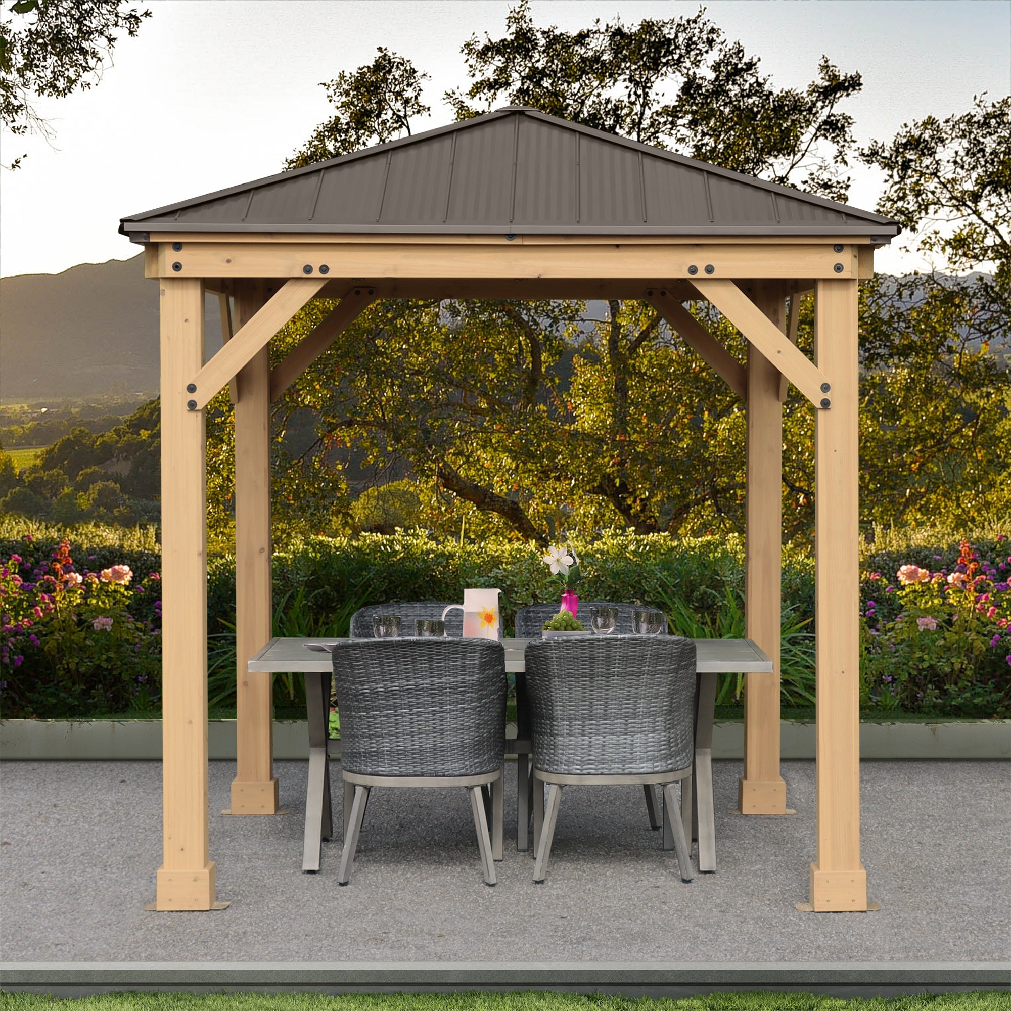 Yardistry 8 x 8 Meridian Gazebo