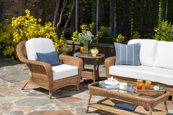 Tortuga Outdoor Sea Pines 6-Pc Seating Set w/Sofa (2 chairs, sofa, coffee table, side table, ottoman)