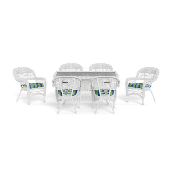 Tortuga Outdoor Portside 7Pc Dining Set (6 chairs, 66" dining table)