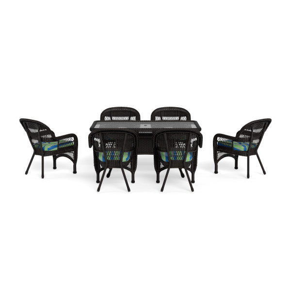 Tortuga Outdoor Portside 7Pc Dining Set (6 chairs, 66" dining table)