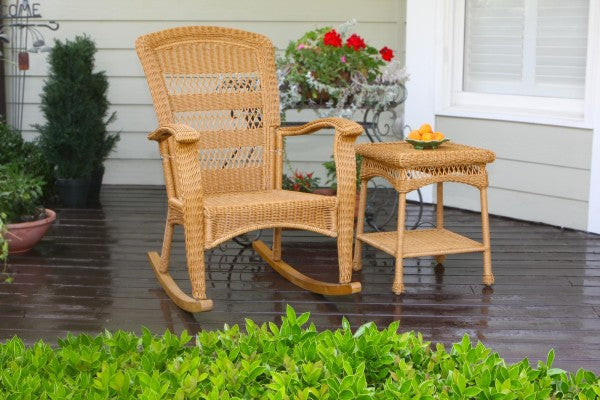 Tortuga Outdoor Plantation Rocking Set (2 rocker, 1 side)