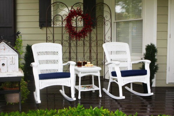 Tortuga Outdoor Plantation Rocking Set (2 rocker, 1 side)