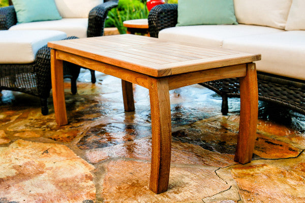 Tortuga Outdoor Jakarta Teak Traditional Coffee Table (20" X 40")