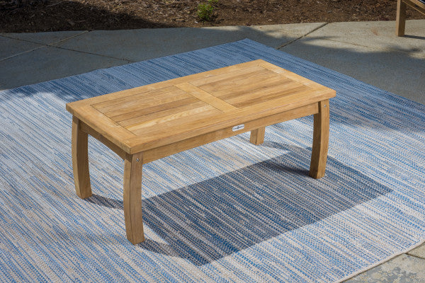 Tortuga Outdoor Jakarta Teak Traditional Coffee Table (20" X 40")