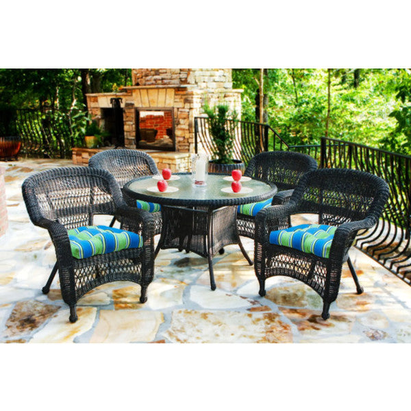 Tortuga Outdoor Portside 5Pc Dining Set (4 chairs, 48" dining table)