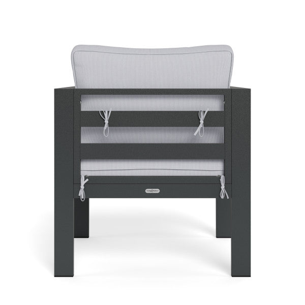 Tortuga Outdoor Lakeview Modern, 3-Pc Seat Set, Chair/Chair/side table - Grey