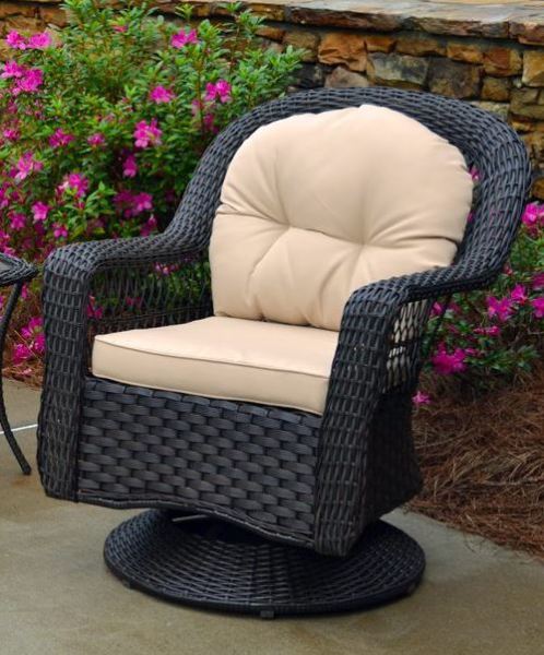 Tortuga Outdoor Biloxi 3Pc Bistro Set (2 swivel chairs, bistro table)