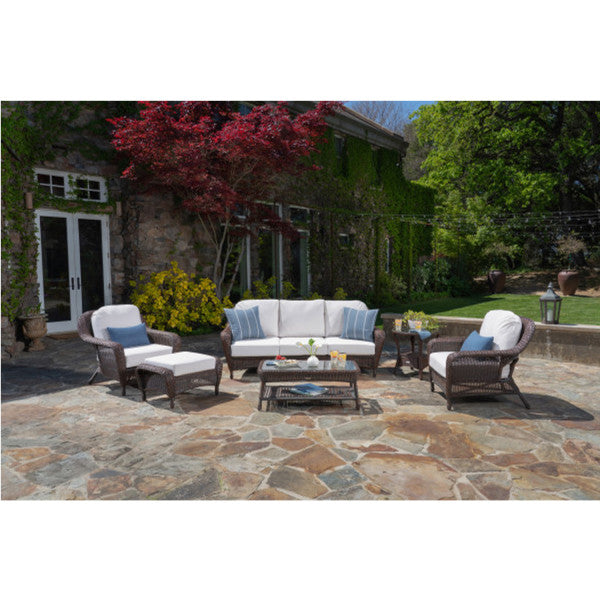 Tortuga Outdoor Sea Pines 6-Pc Seating Set w/Sofa (2 chairs, sofa, coffee table, side table, ottoman)