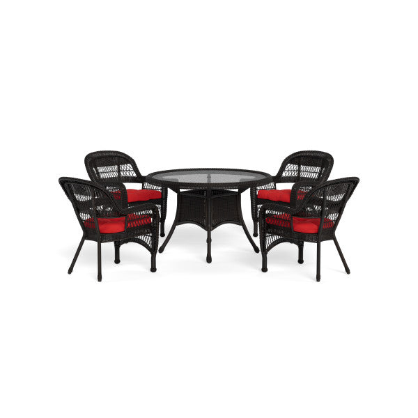 Tortuga Outdoor Portside 5Pc Dining Set (4 chairs, 48" dining table)