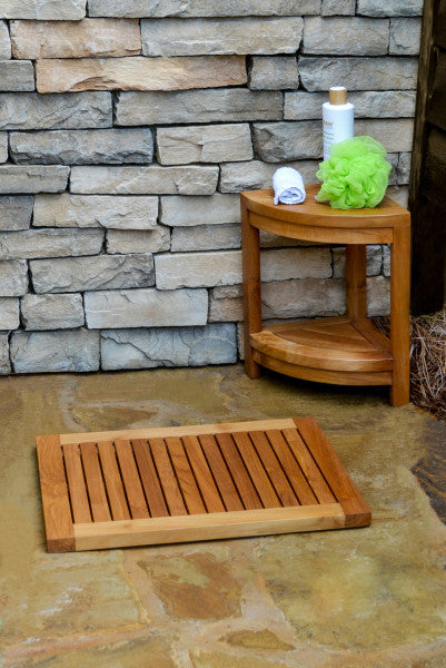 Tortuga Outdoor Jakarta Teak Shower Mat