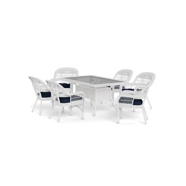 Tortuga Outdoor Portside 7Pc Dining Set (6 chairs, 66" dining table)