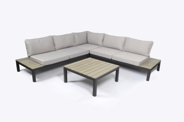 Tortuga Outdoor Lakeview Modern 4Pc Outdoor Patio Sectional Set