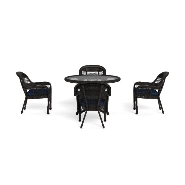 Tortuga Outdoor Portside 5Pc Dining Set (4 chairs, 48" dining table)