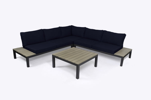 Tortuga Outdoor Lakeview Modern 4Pc Outdoor Patio Sectional Set