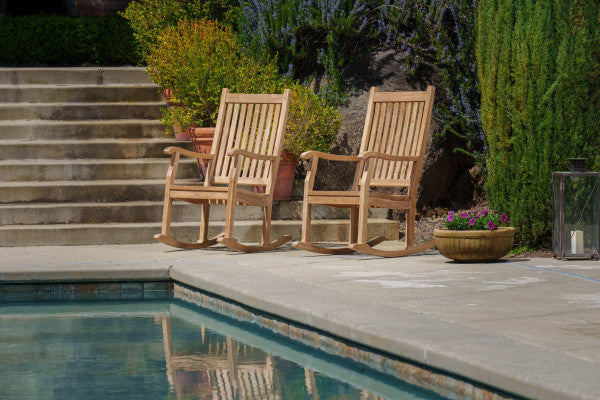 Tortuga Outdoor Jakarta Teak Rocking Chair Pair (2 Rockers)