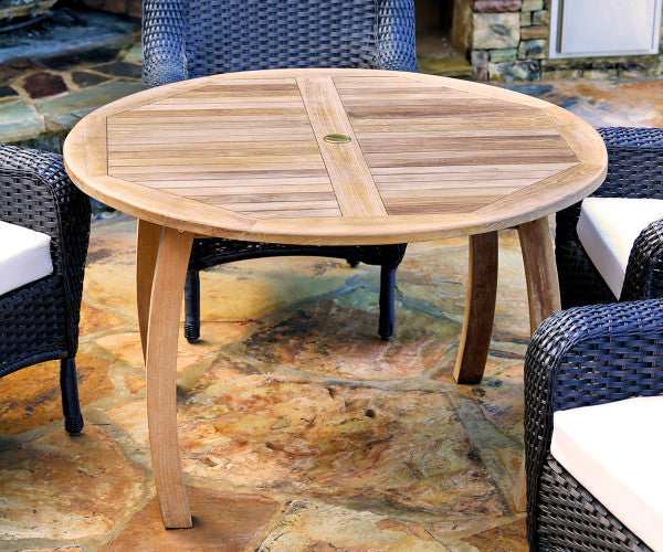 Tortuga Outdoor Jakarta Teak Round 48" Dining Table