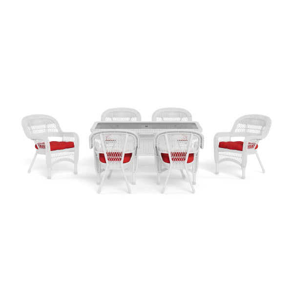 Tortuga Outdoor Portside 7Pc Dining Set (6 chairs, 66" dining table)