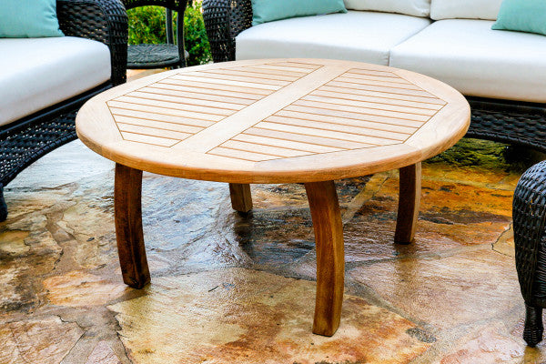 Tortuga Outdoor Jakarta Teak Round 39.5" Coffee Table