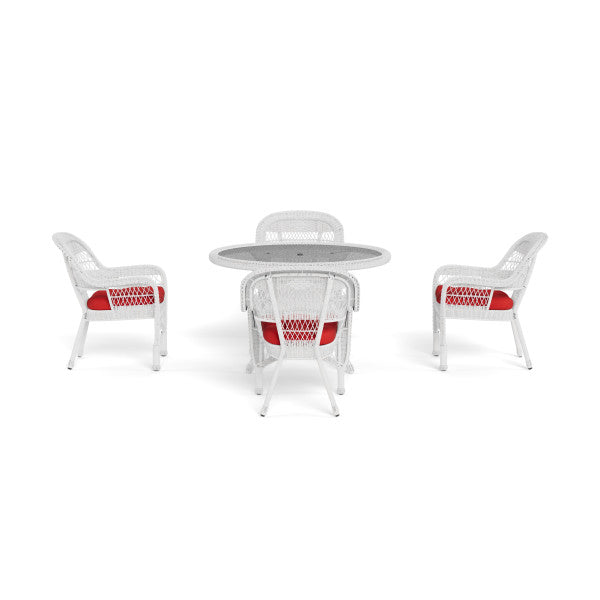 Tortuga Outdoor Portside 5Pc Dining Set (4 chairs, 48" dining table)