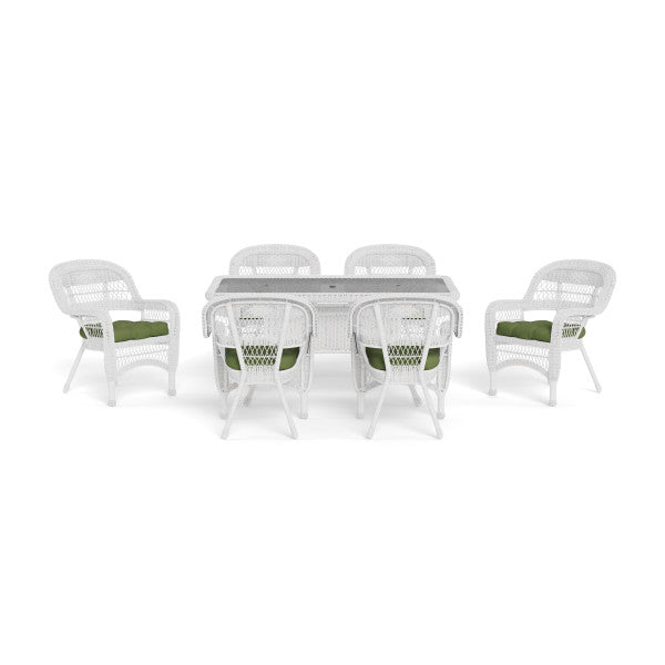 Tortuga Outdoor Portside 7Pc Dining Set (6 chairs, 66" dining table)