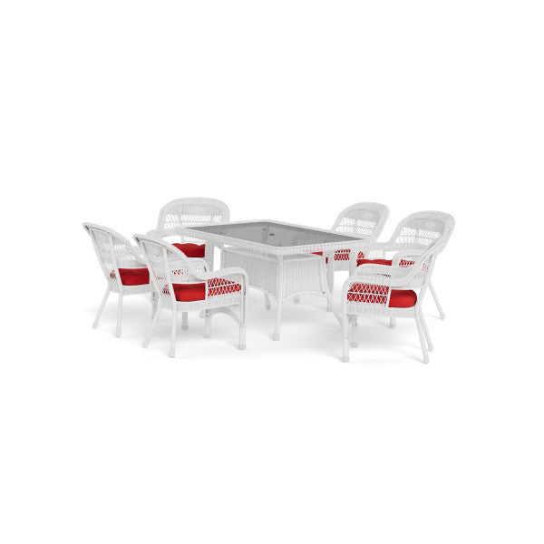 Tortuga Outdoor Portside 7Pc Dining Set (6 chairs, 66" dining table)