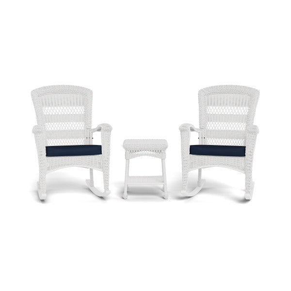 Tortuga Outdoor Plantation Rocking Set (2 rocker, 1 side)