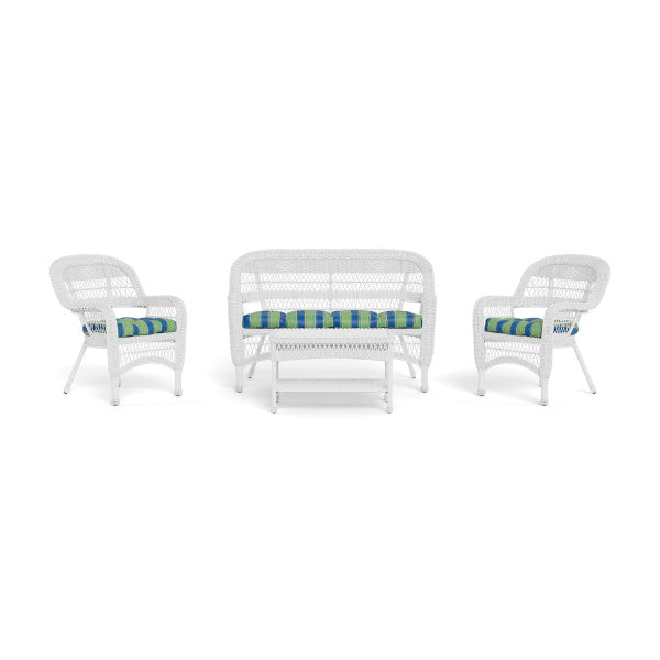 Tortuga Outdoor Portside 4Pc Seating Set (2 chairs, loveseat, coffee table)