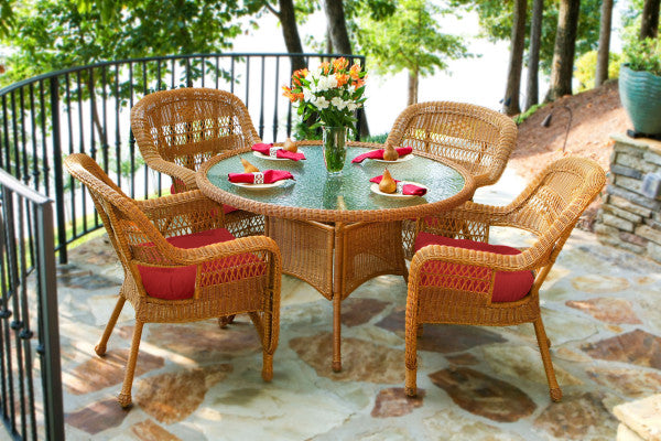 Tortuga Outdoor Portside 5Pc Dining Set (4 chairs, 48" dining table)