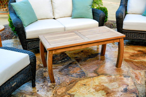 Tortuga Outdoor Jakarta Teak Traditional Coffee Table (20" X 40")