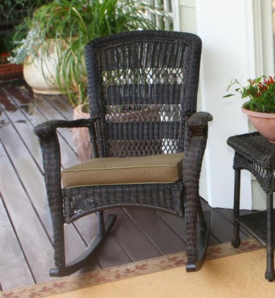 Tortuga Outdoor Plantation Rocking Set (2 rocker, 1 side)