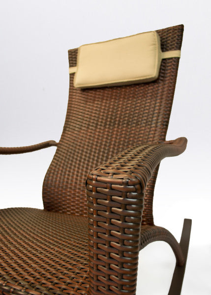 Tortuga Outdoor Maracay Rocking Chair (plus head cushion) - Tree Bark/Tuscan Lorne