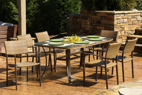 Tortuga Outdoor Maracay 7-Piece Dining Set (rectangular dining table, 6 chairs)