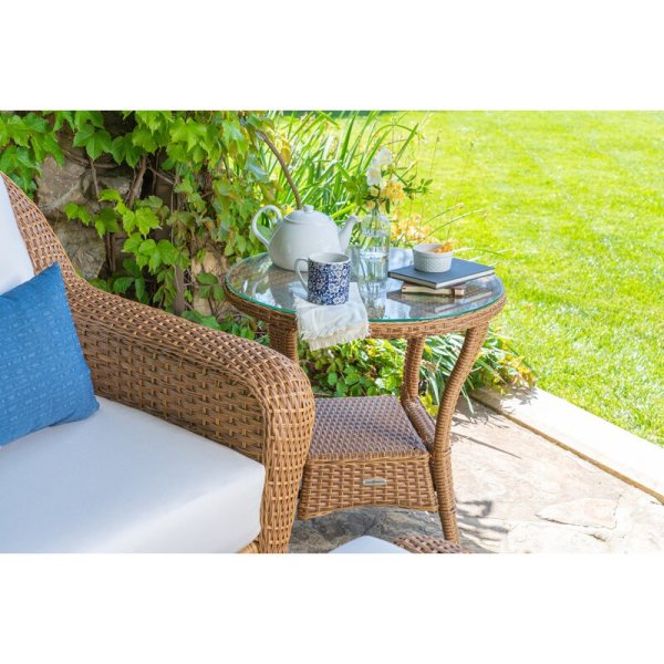 Tortuga Outdoor Sea Pines Chair, Ottoman, & Side Table