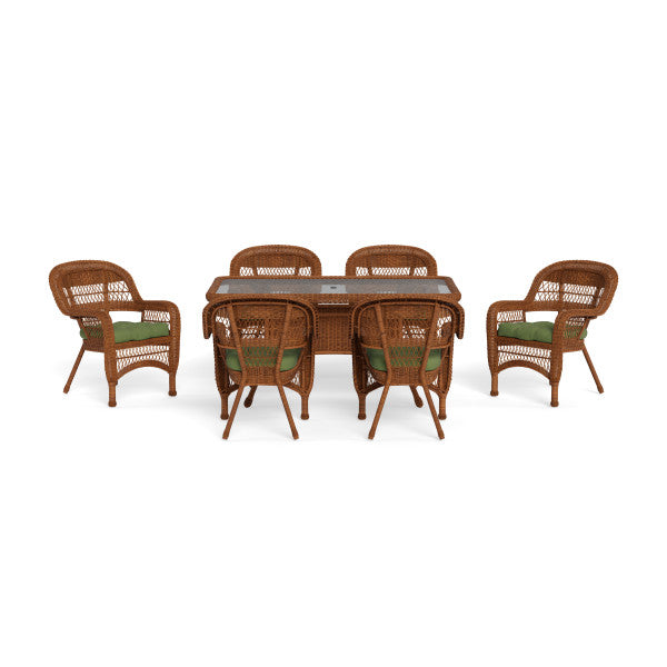 Tortuga Outdoor Portside 7Pc Dining Set (6 chairs, 66" dining table)