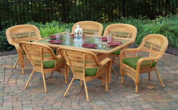 Tortuga Outdoor Portside 7Pc Dining Set (6 chairs, 66" dining table)