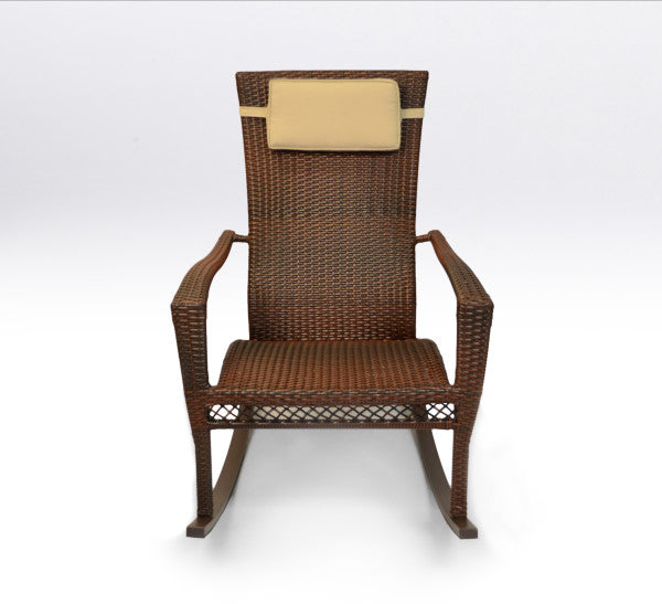 Tortuga Outdoor Maracay Rocking Chair (plus head cushion) - Tree Bark/Tuscan Lorne