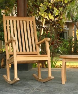 Tortuga Outdoor Jakarta Teak Rocking Chair Pair (2 Rockers)