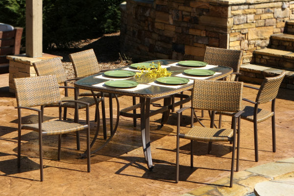 Tortuga Outdoor Maracay 7-Piece Dining Set (rectangular dining table, 6 chairs)