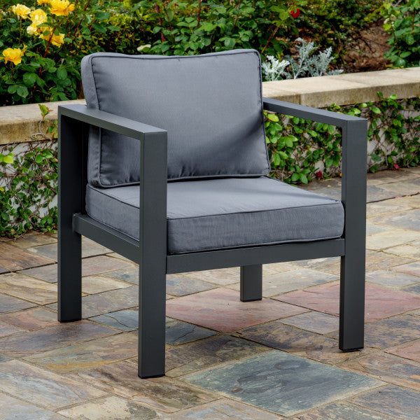 Tortuga Outdoor Lakeview Modern Chair - Charcoal