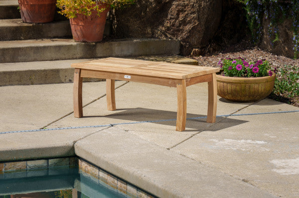 Tortuga Outdoor Jakarta Teak Traditional Coffee Table (20" X 40")