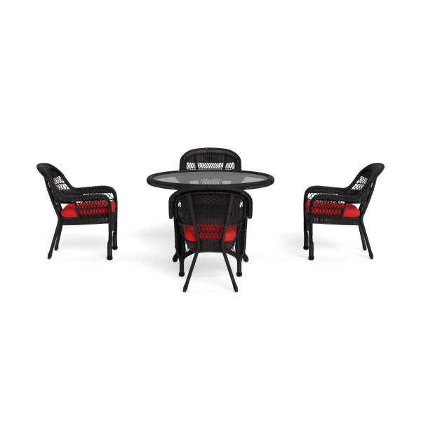 Tortuga Outdoor Portside 5Pc Dining Set (4 chairs, 48" dining table)