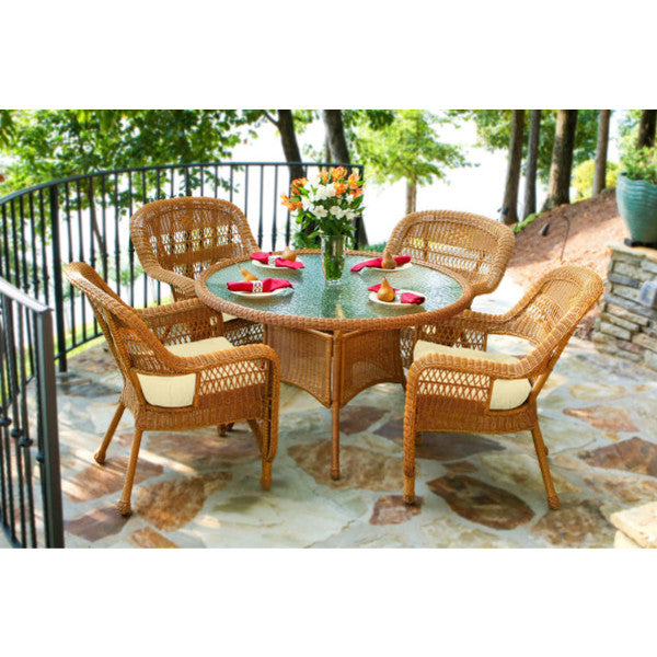 Tortuga Outdoor Portside 5Pc Dining Set (4 chairs, 48" dining table)