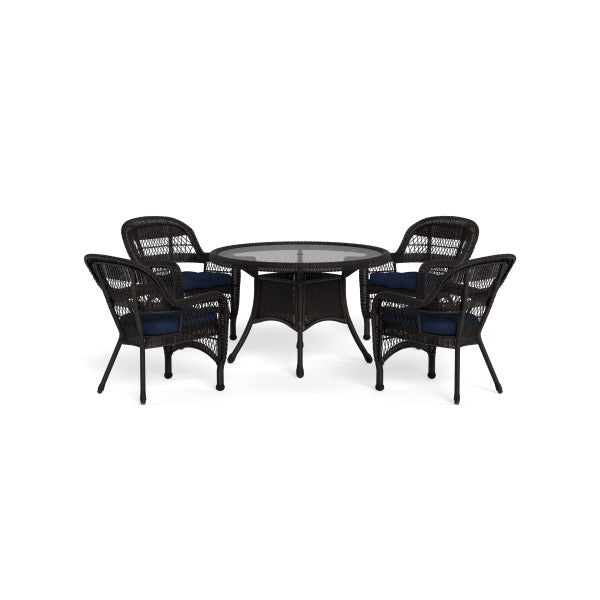 Tortuga Outdoor Portside 5Pc Dining Set (4 chairs, 48" dining table)