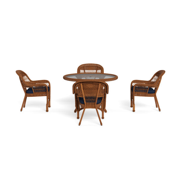 Tortuga Outdoor Portside 5Pc Dining Set (4 chairs, 48" dining table)