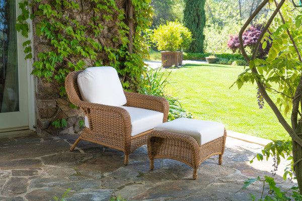 Tortuga Outdoor Sea Pines Chair & Ottoman Bundle