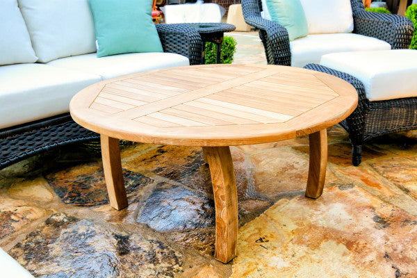 Tortuga Outdoor Jakarta Teak Round 39.5" Coffee Table